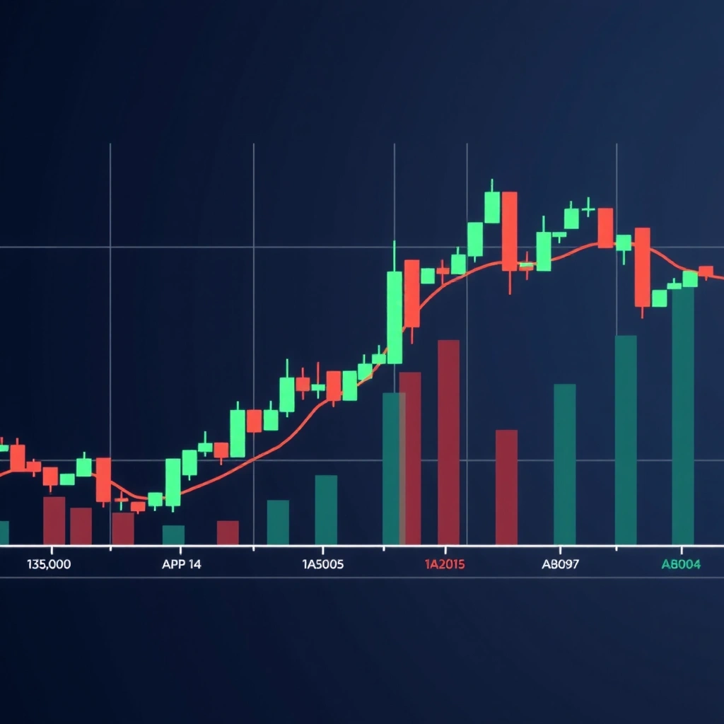 Financial trading charts background