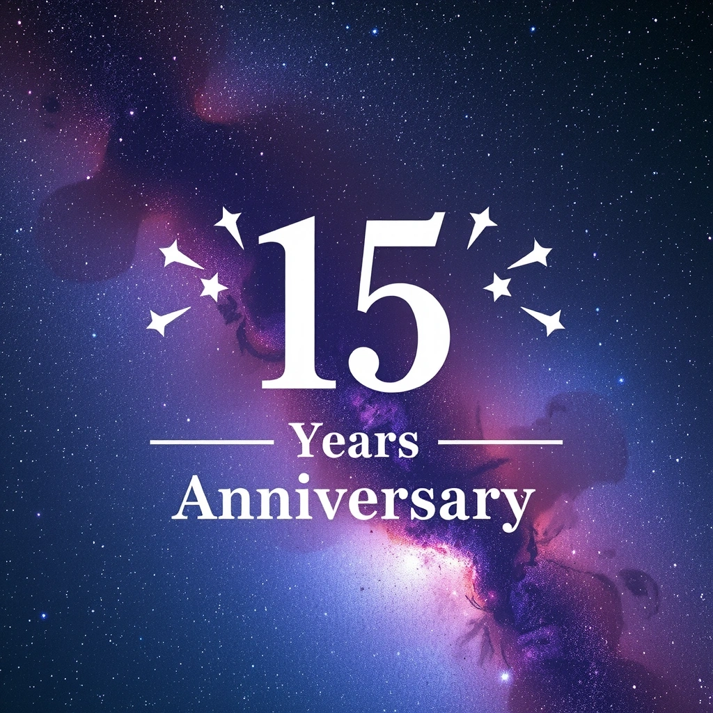 Galactic anniversary background